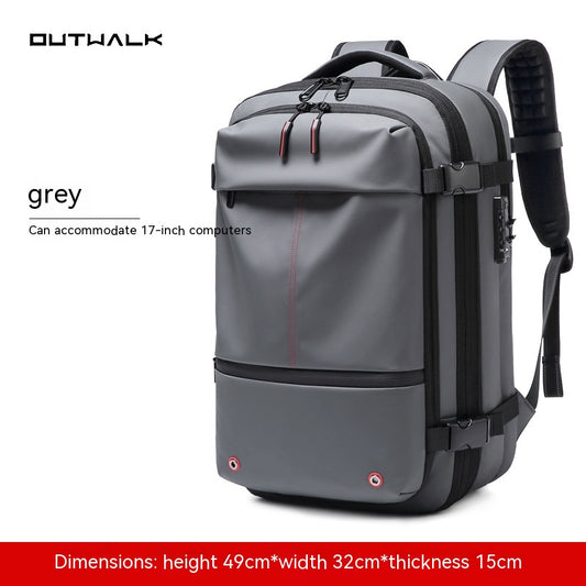 Travel Backpack Men's Business Multifunction Computer Bag Vacuum Compression Large-Capacity Backpack