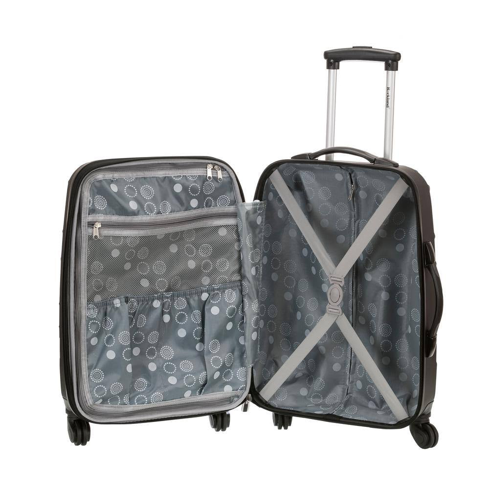 Melbourne 3-Piece Hardside Spinner Luggage Set, Black