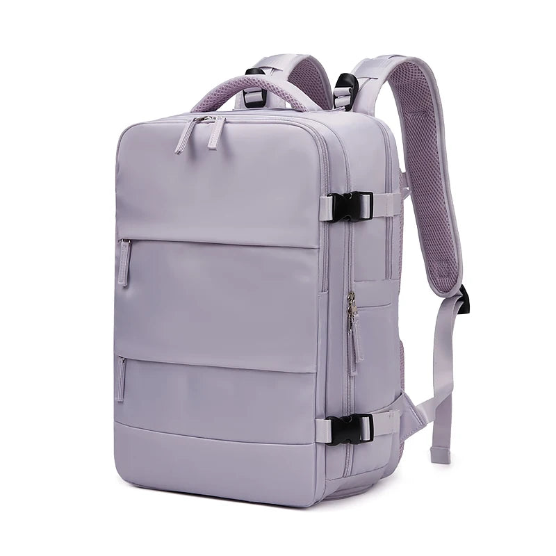 Women Laptop Backpack 15.6Inch Teenage Girl USB Charging School Backpack Independent Shoe Bag Travel Backpack Outdoor Backpack