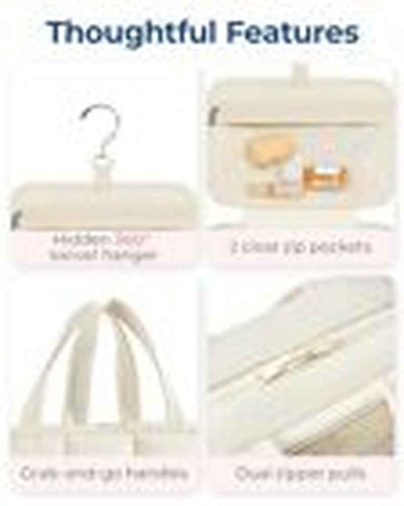 Travel Toiletry Bag with Jewelry Organizer, Hanging Travel Bag for Large Camel