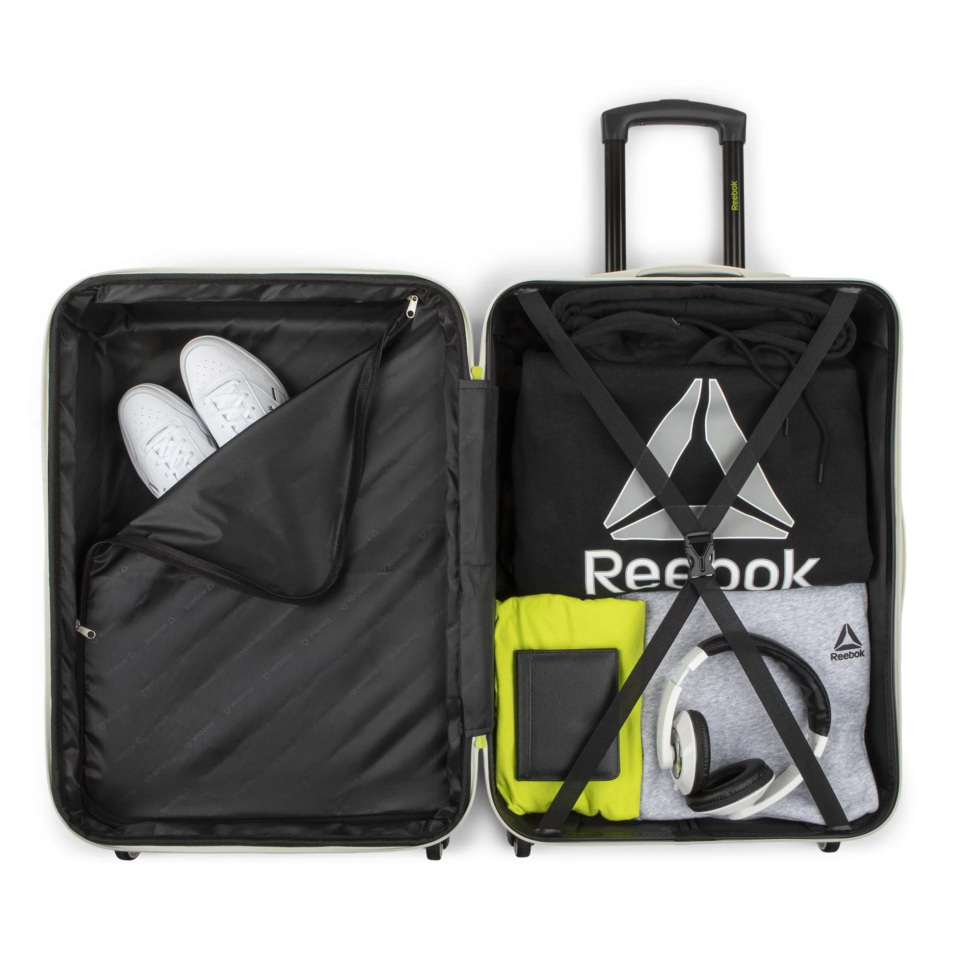 Reebok Time Out Collection - 3 Piece Hardside Luggage Set - ABS/PC