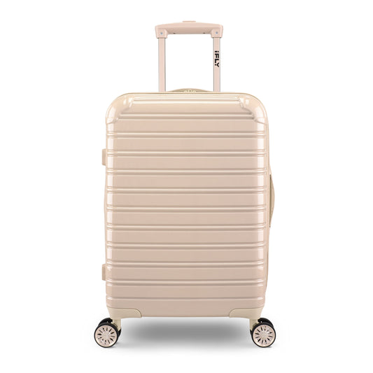 iFLY Hardside Fibertech Luggage 20" Carry-On Luggage, Champagne